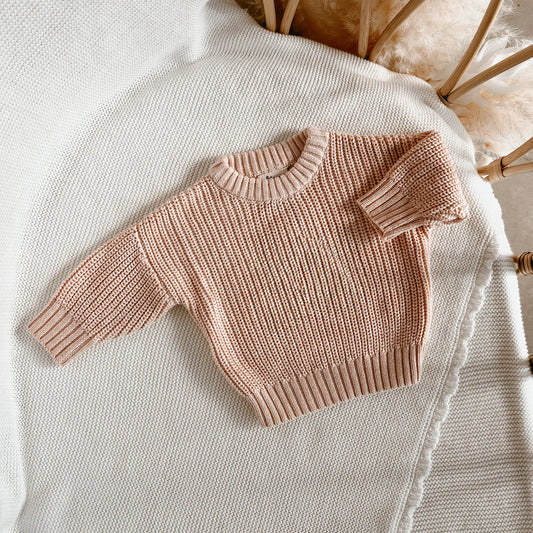 Mini Knit Sweater - Pink Lemonade