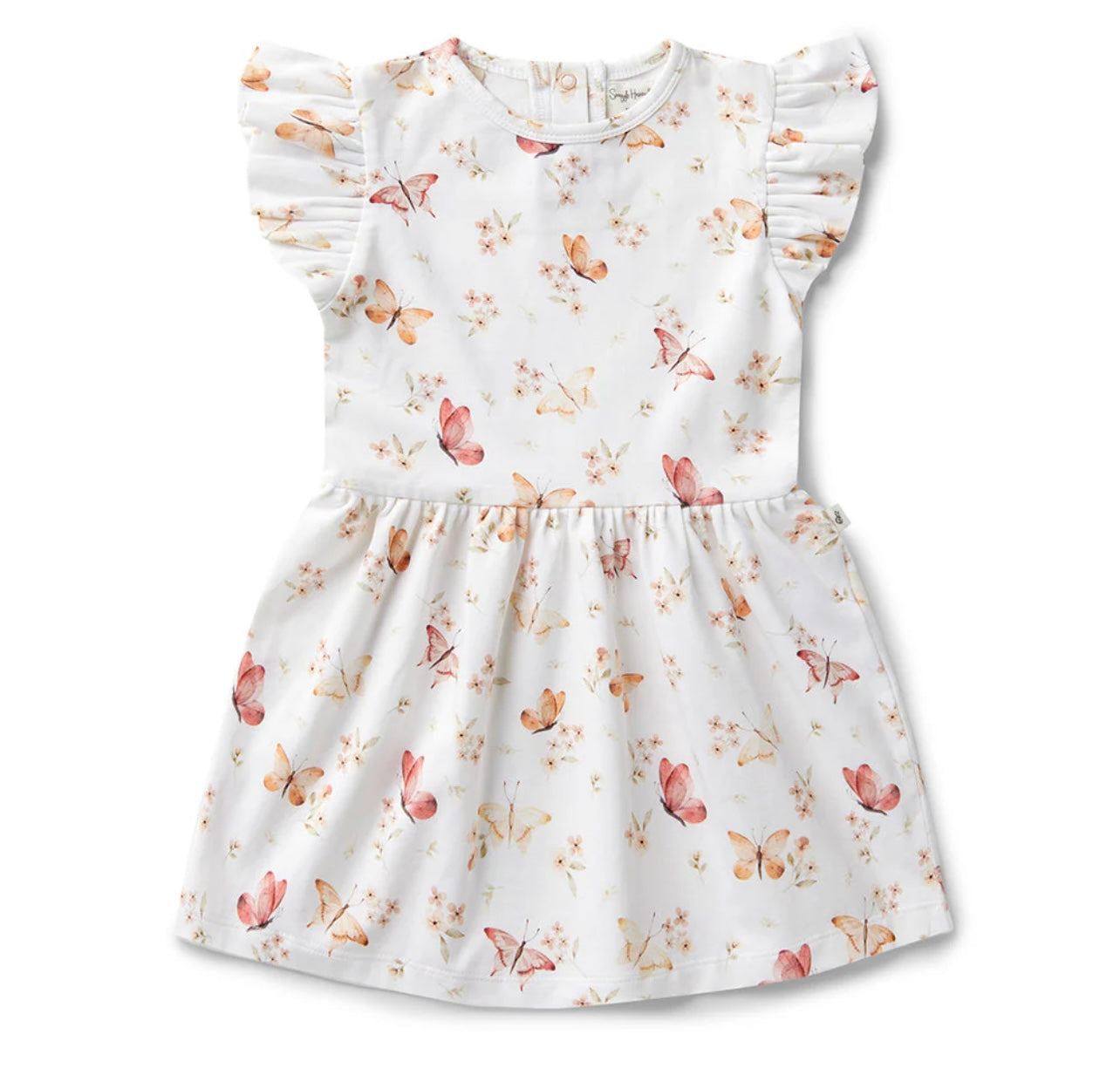 Butterfly Organic Short Sleeve Dress