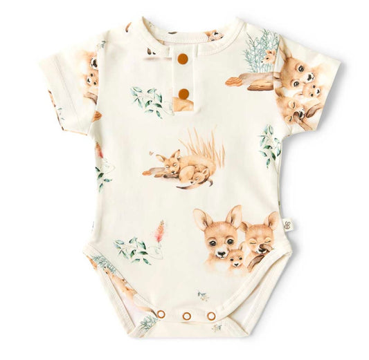 Kanga Short Sleeve Organic Bodysuit