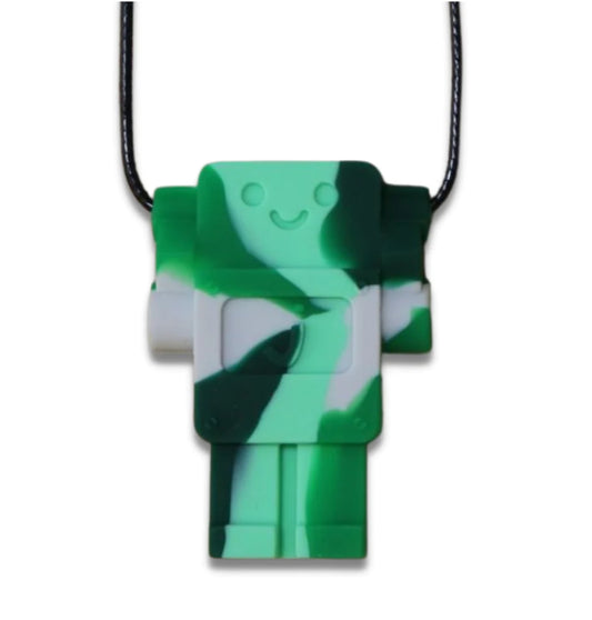 Robot Chew Pendant - Camo