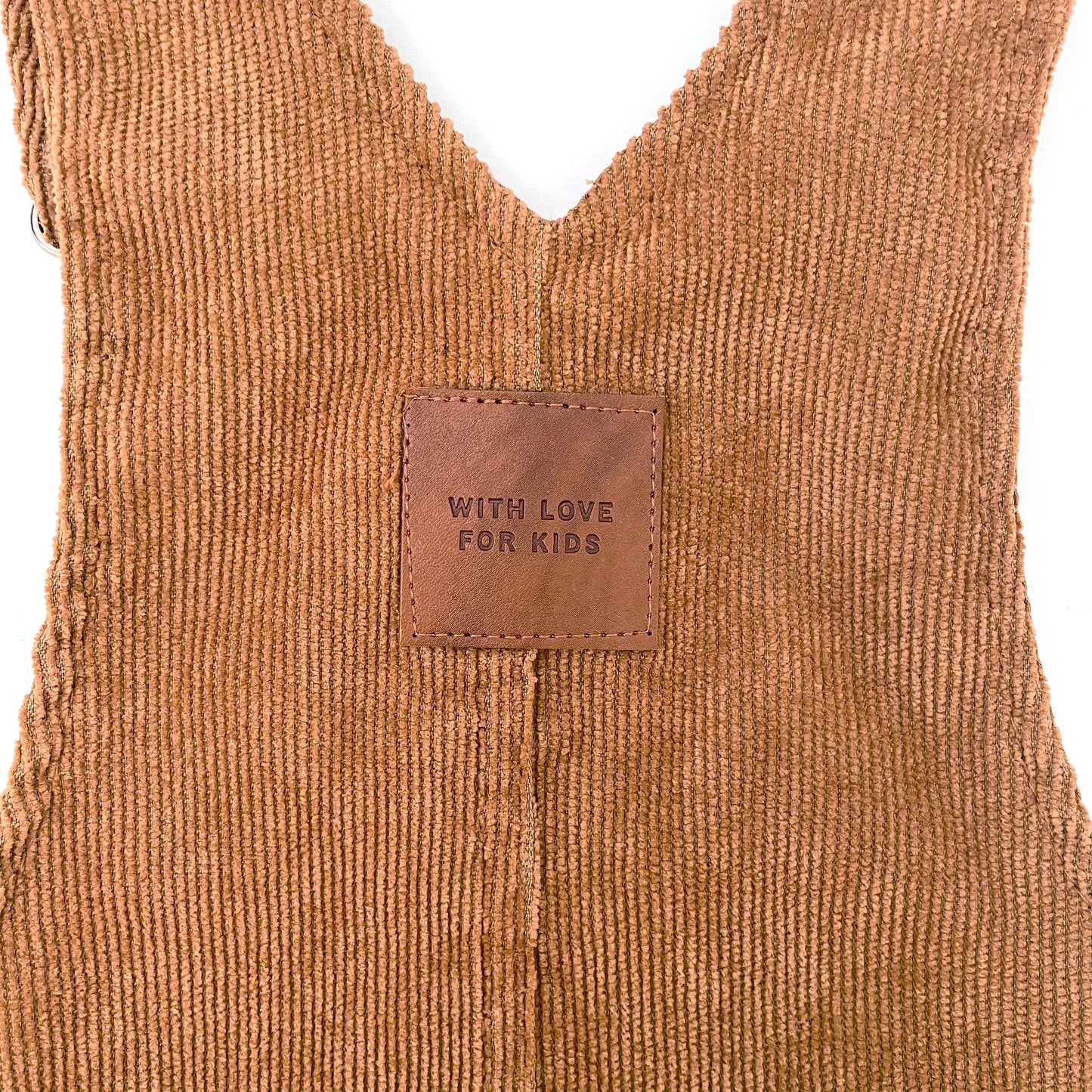 Hazel Cord Pinafore Dress - TAN