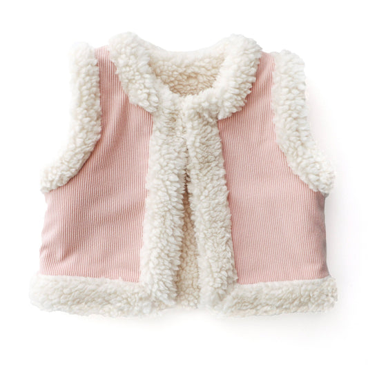 Snowy Cord Vest - FAIRY FLOSS