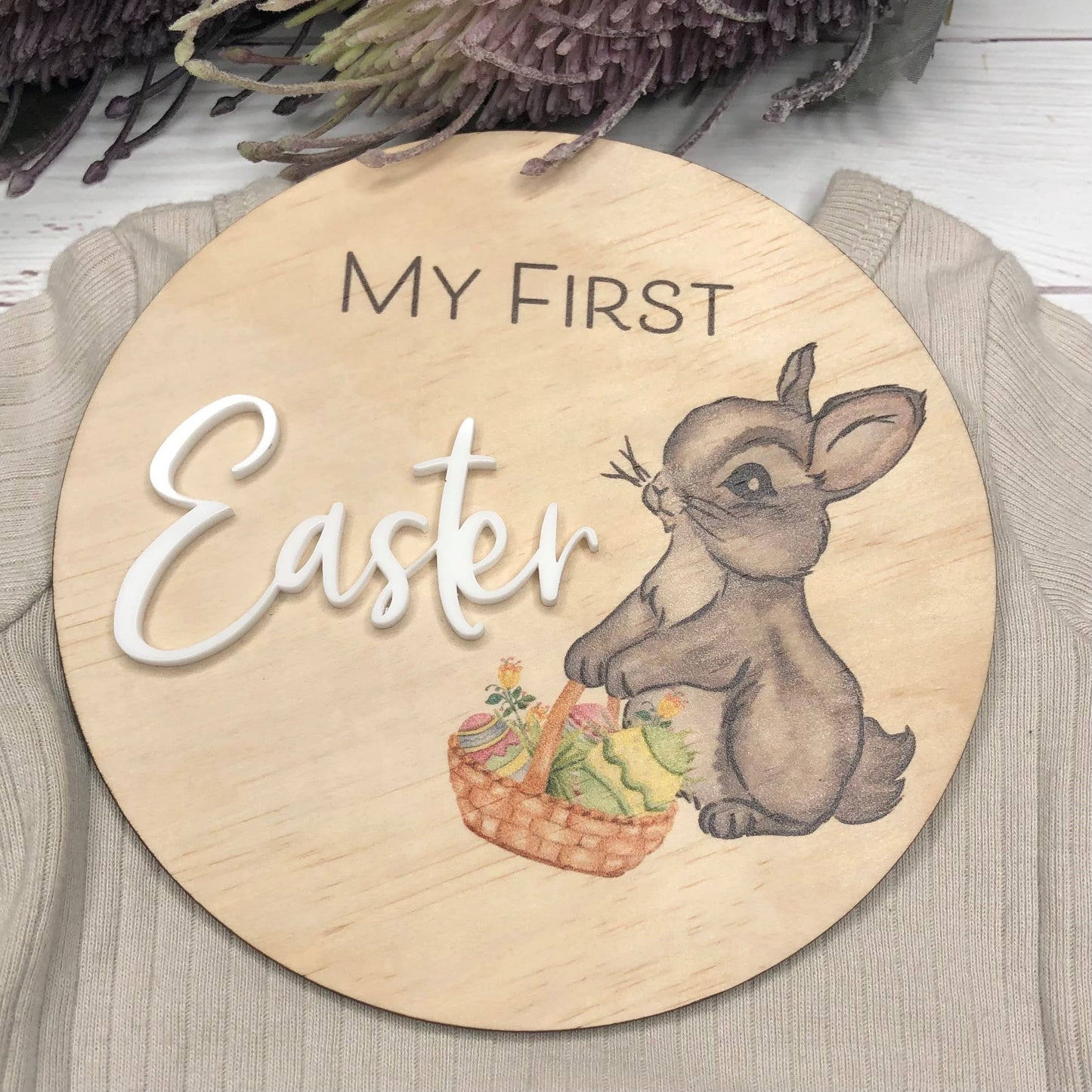 3D My First Easter Plaque - Bunny