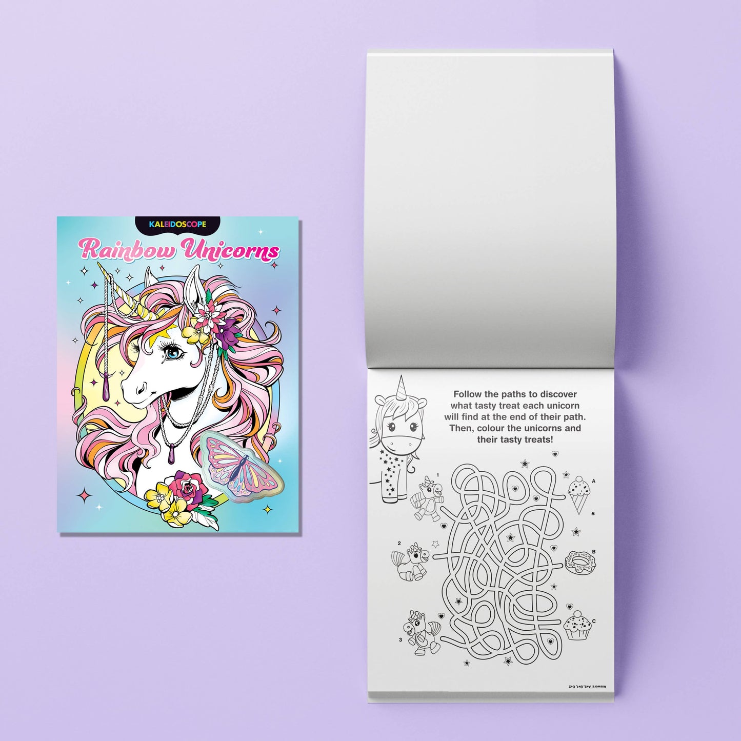 Kaleidoscope Colouring Kit Rainbow Unicorns