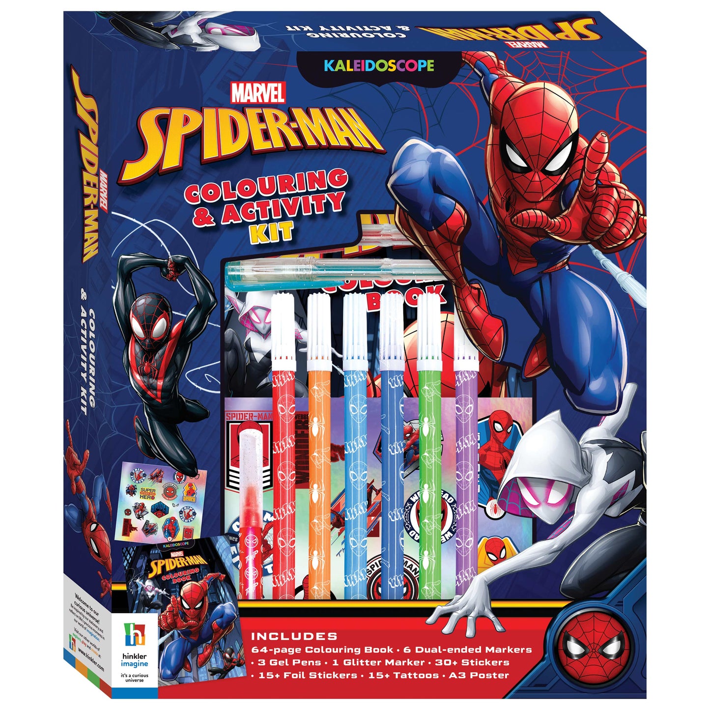 Super Kaleidoscope Spider-Man Colouring & Activity Kit