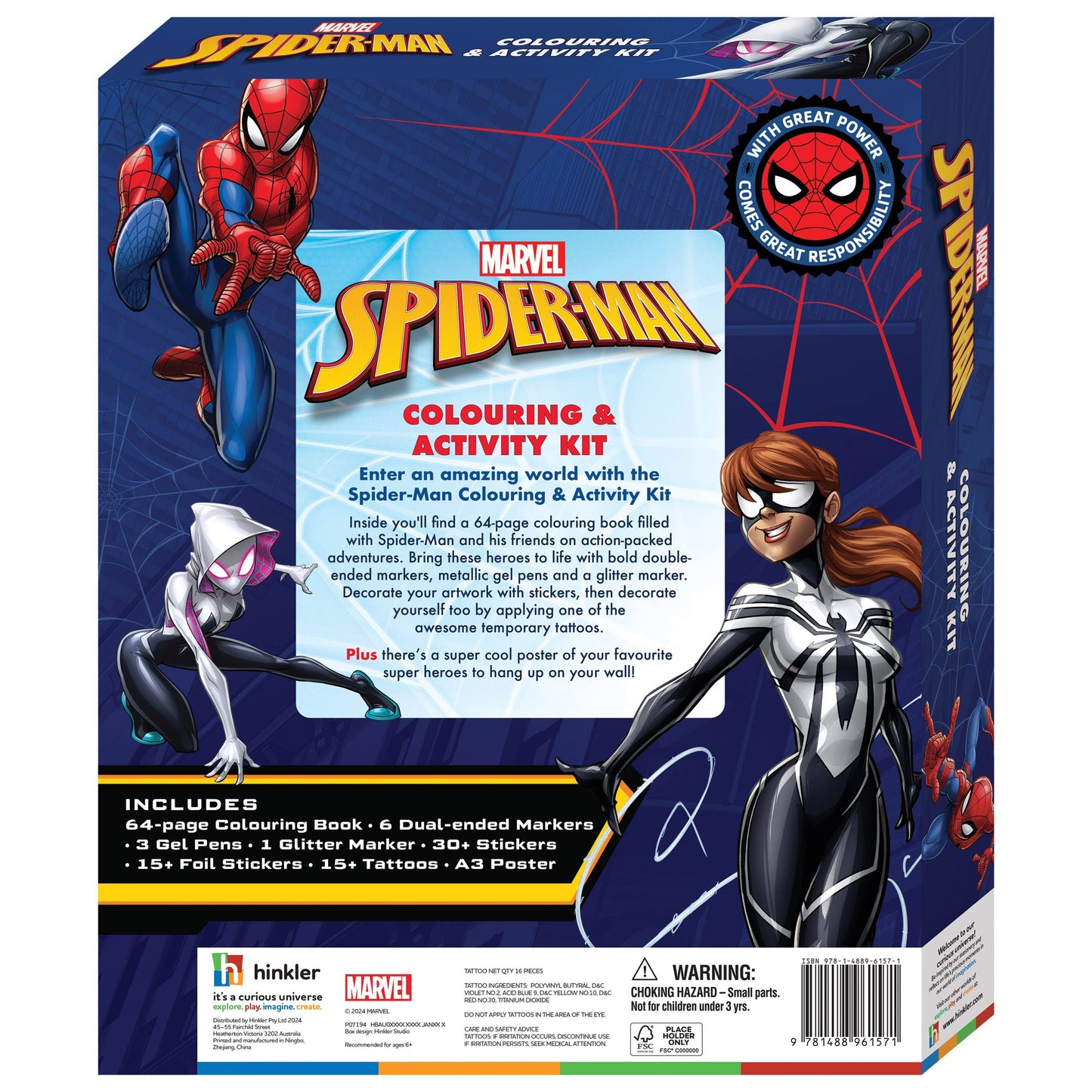 Super Kaleidoscope Spider-Man Colouring & Activity Kit