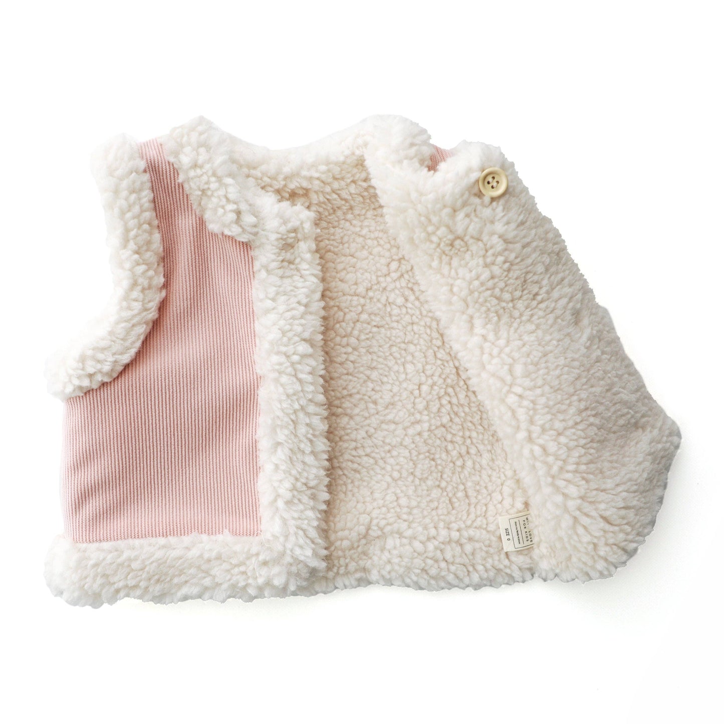 Snowy Cord Vest - FAIRY FLOSS