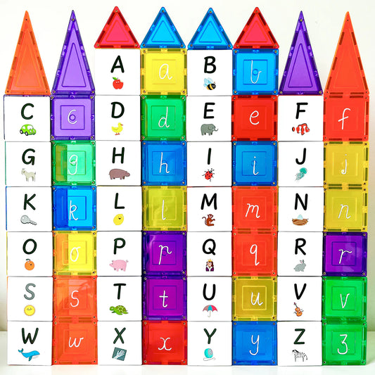 Magnetic Tile Topper | Alphabet Upper Case Pack (40 piece)