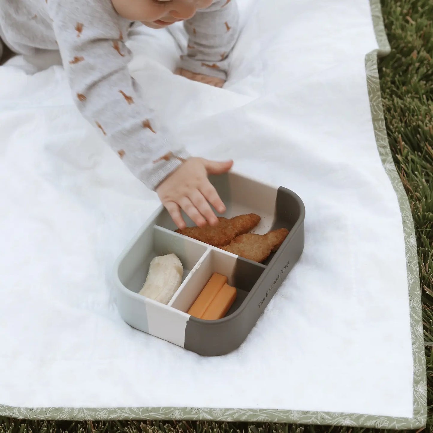 Silicone Bento Box - Blue Tie Dye