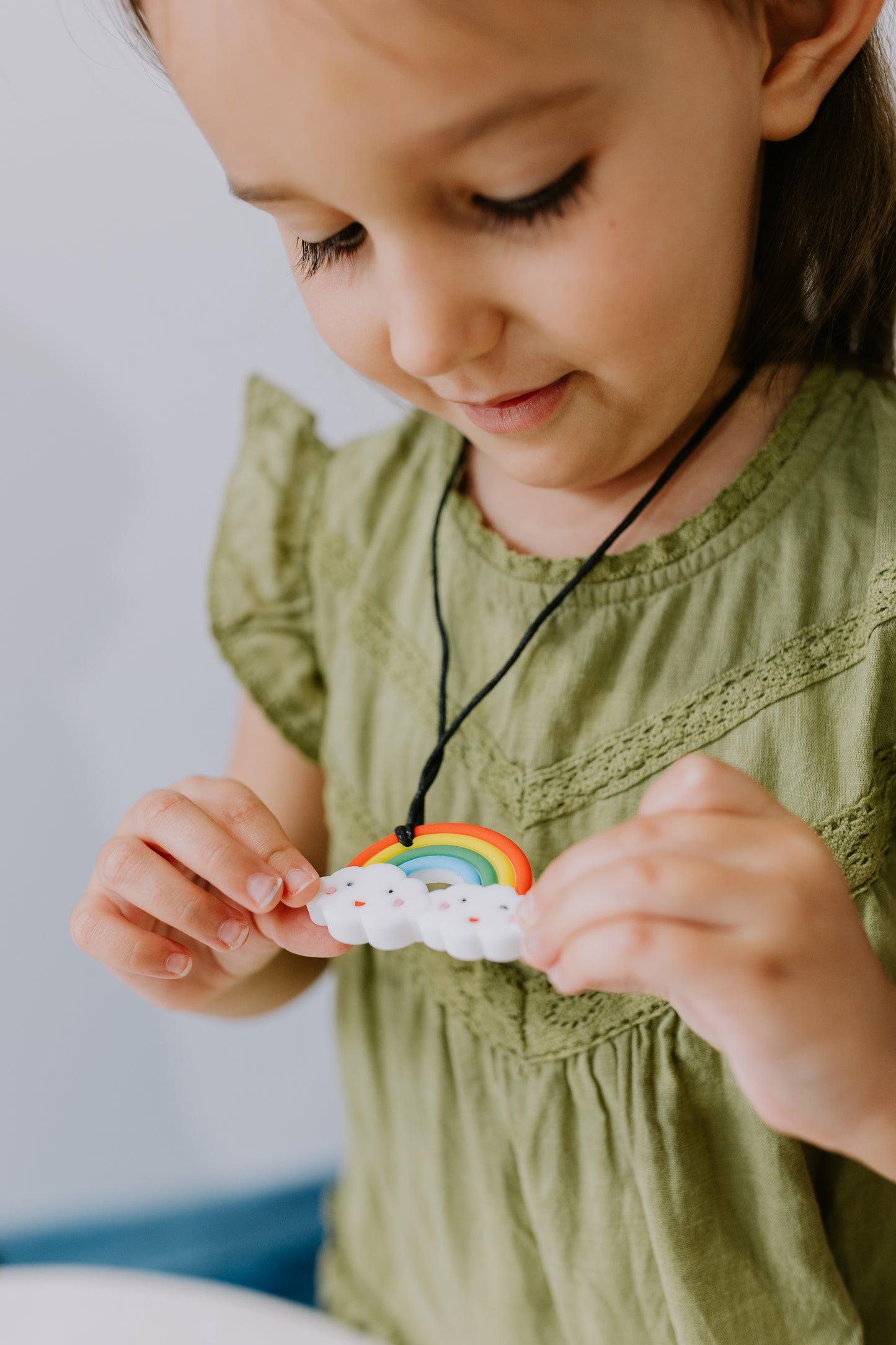 Rainbow Chew Pendant